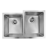 Pelican PL-VR4060 R20 18 Gauge Stainless Steel Undermount Kitchen Sink 31 1/2'' x 20 1/2''' w/ Low Radius Corners
